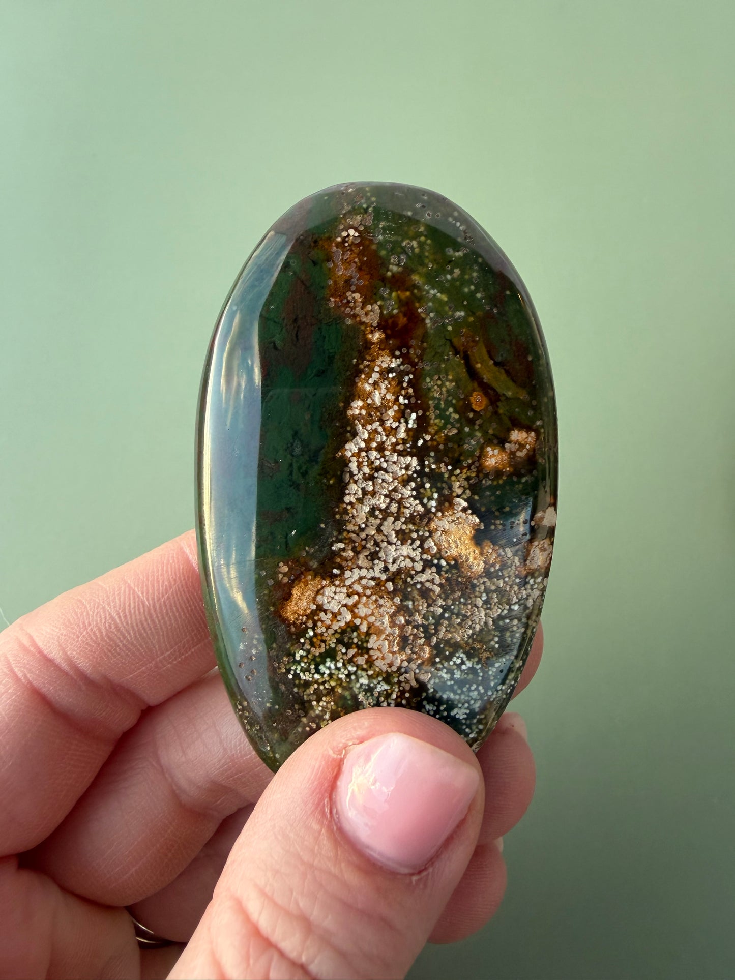 Sea Jasper Flat Palm Choose Your Own
