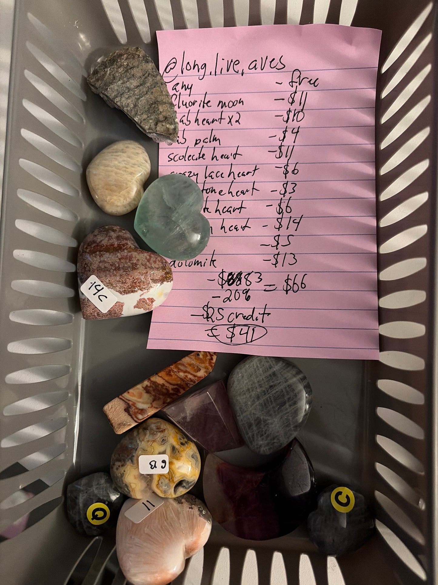 June 20 Live Sale Listing for @long.live.aves