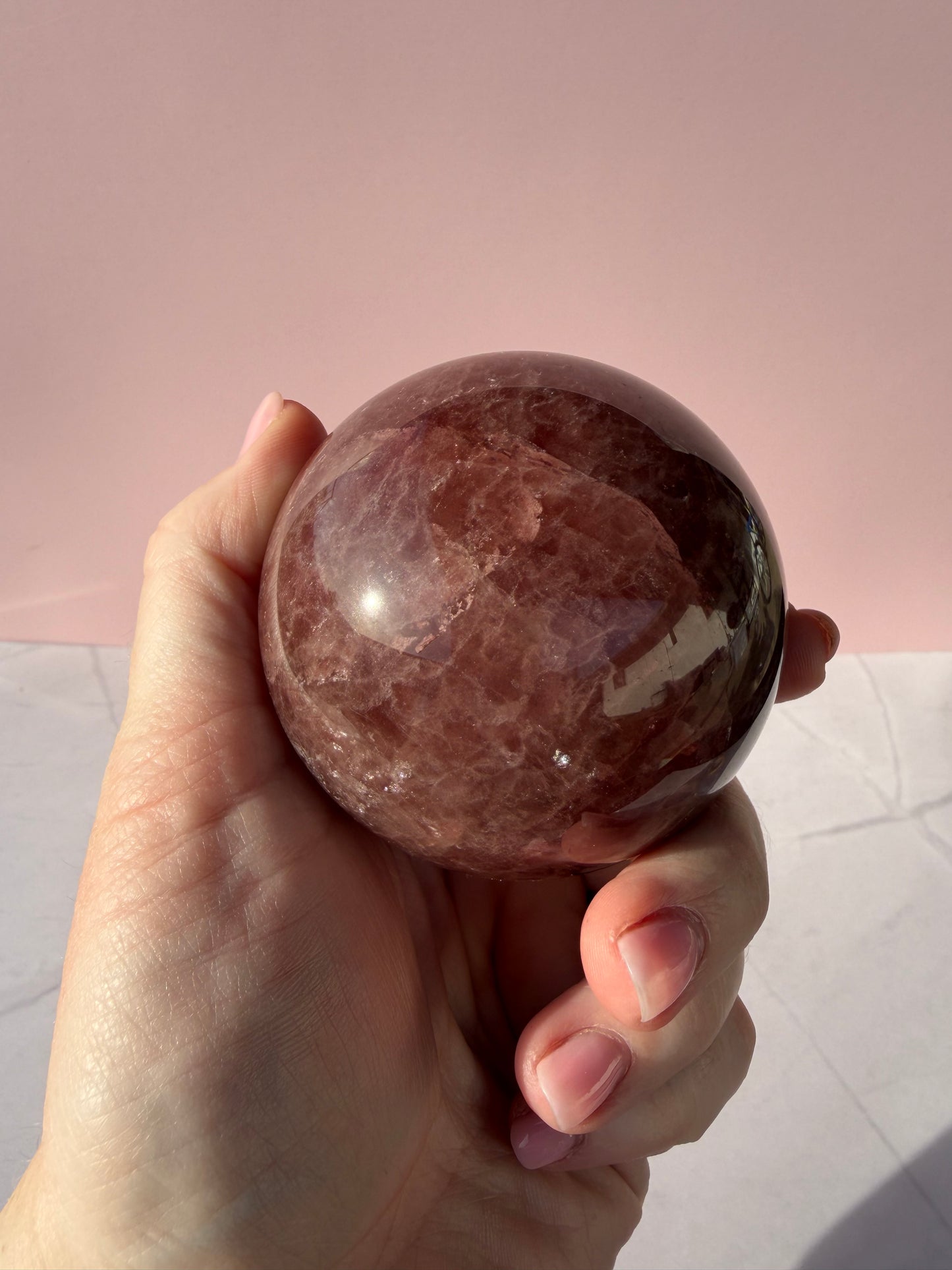 Strawberry Quartz Sphere