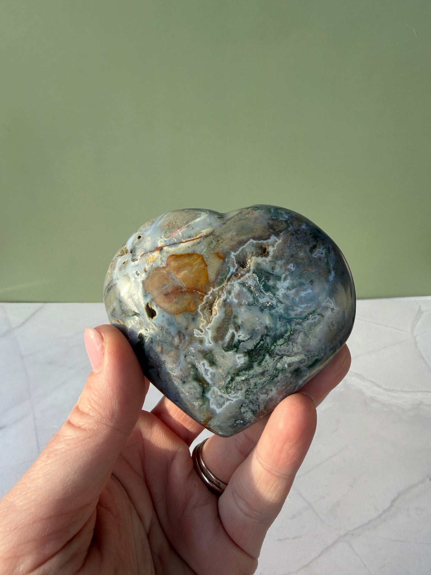 Sea Jasper Heart