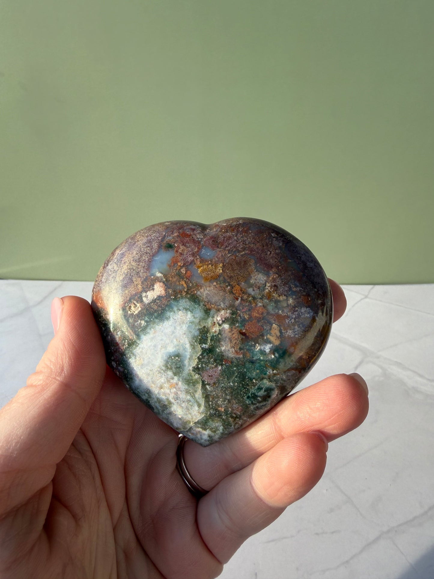 Sea Jasper Heart