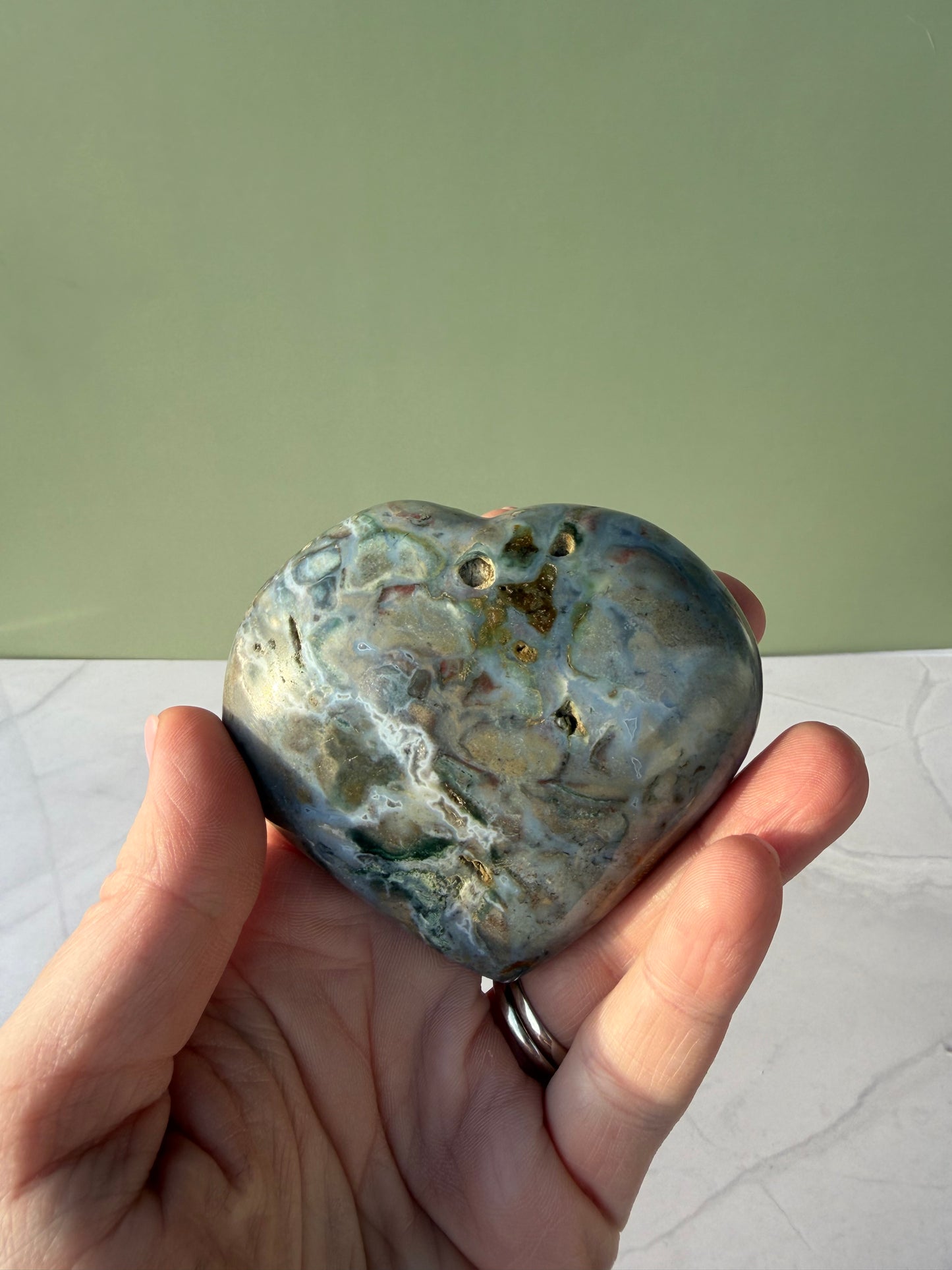 Sea Jasper Heart