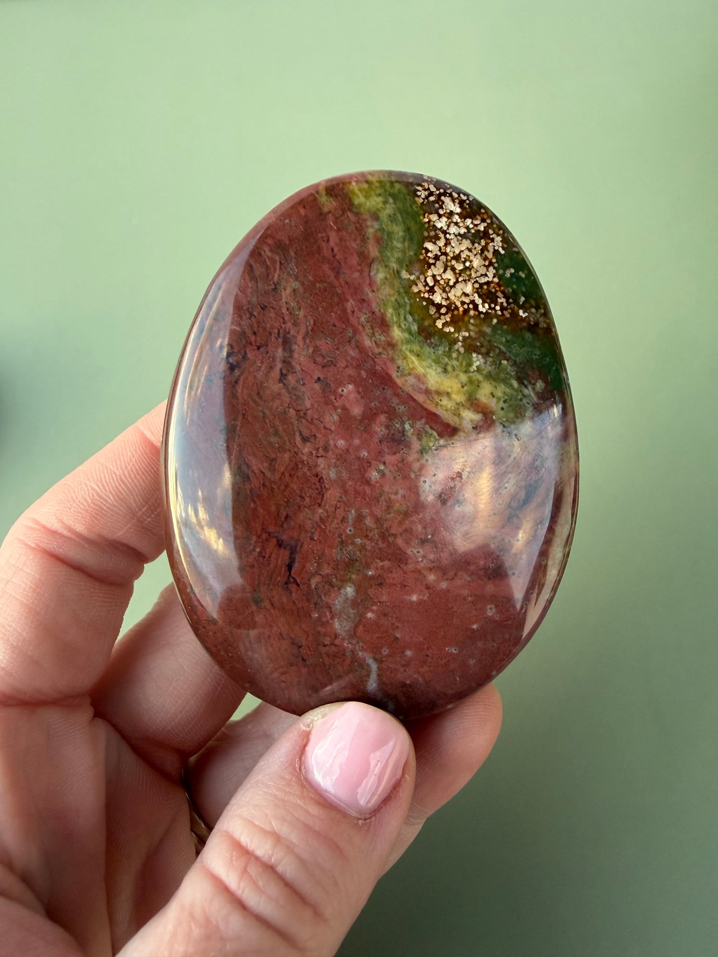 Sea Jasper Flat Palm Choose Your Own