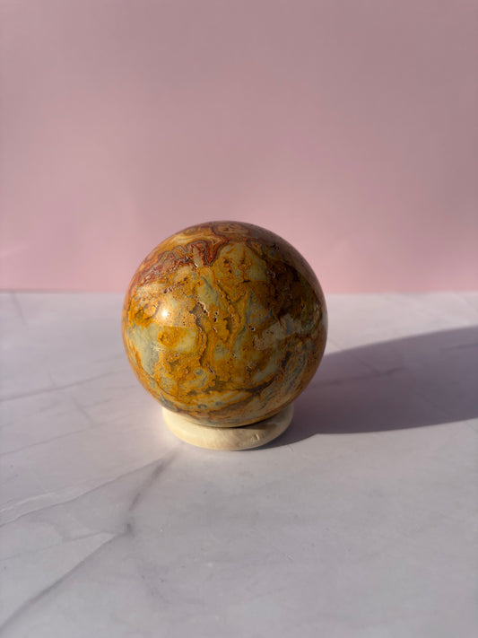 Crazy Lace Agate Sphere