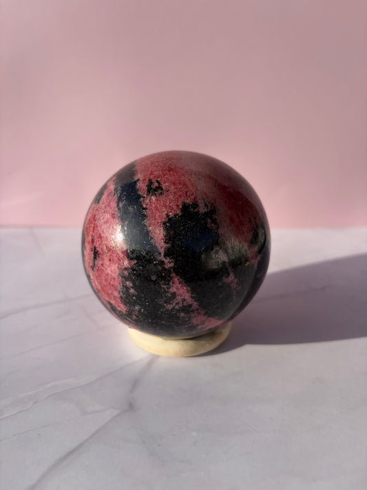 Rhodonite Sphere