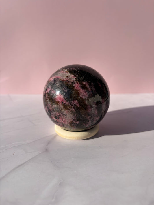 Rhodonite Sphere