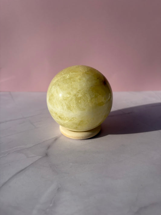 Lemon Calcite Sphere