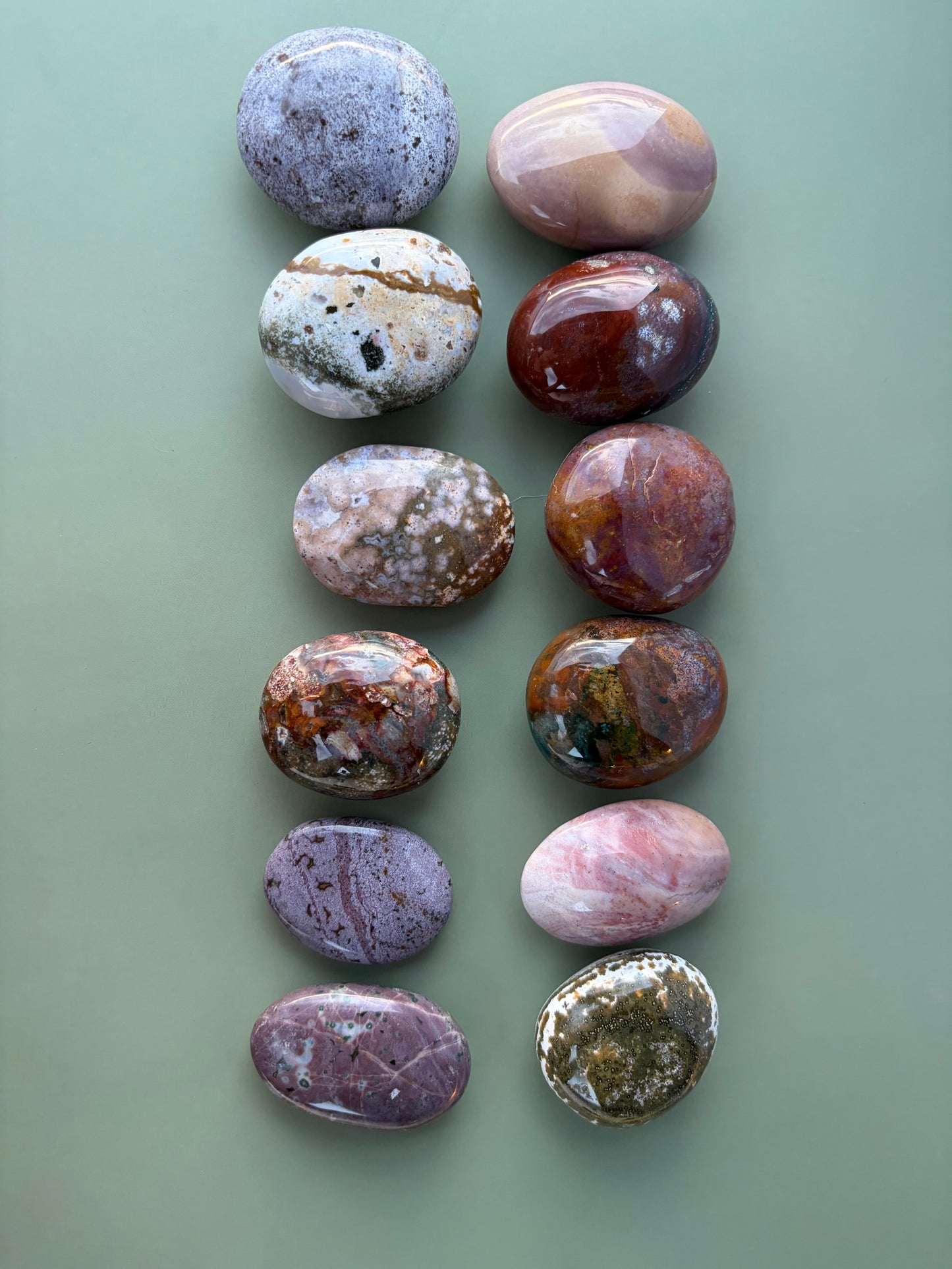 Sea Jasper Palm Stone Choose Your Own