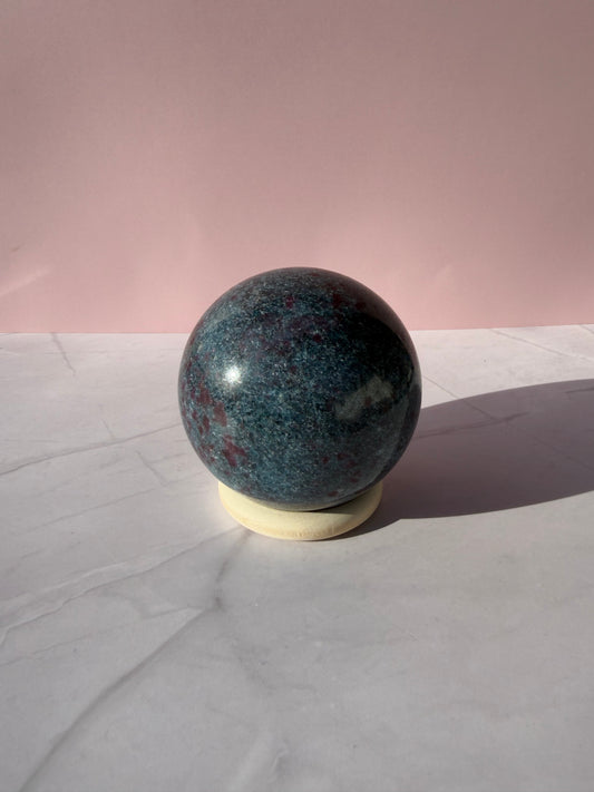 Ruby in Kyanite Sphere