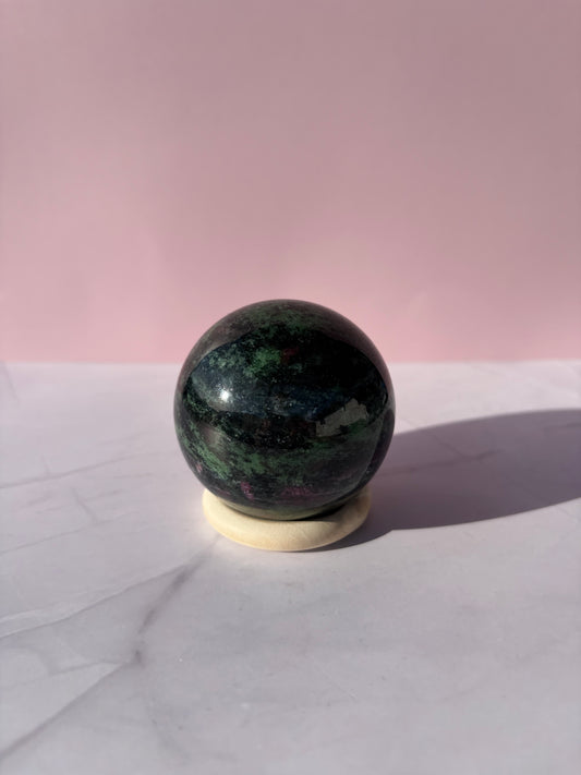 Ruby in Zoisite Sphere