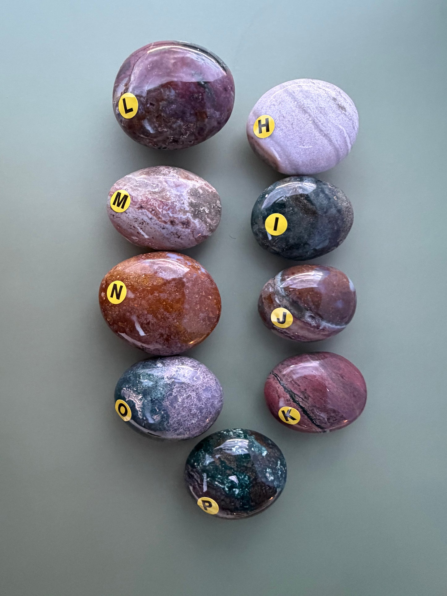 Sea Jasper Palm Stone Choose Your Own