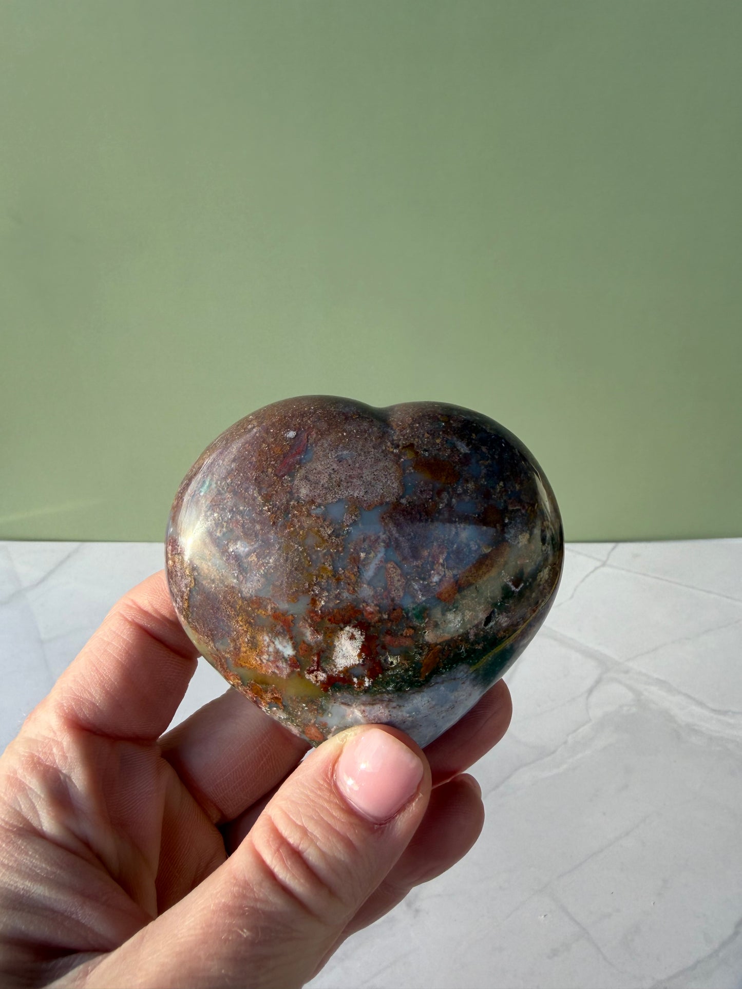 Sea Jasper Heart