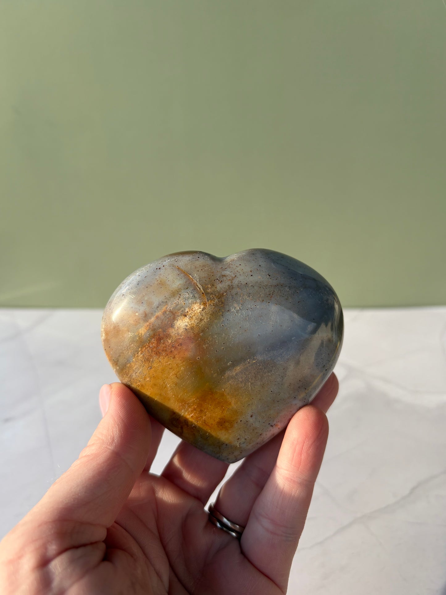 Sea Jasper Heart