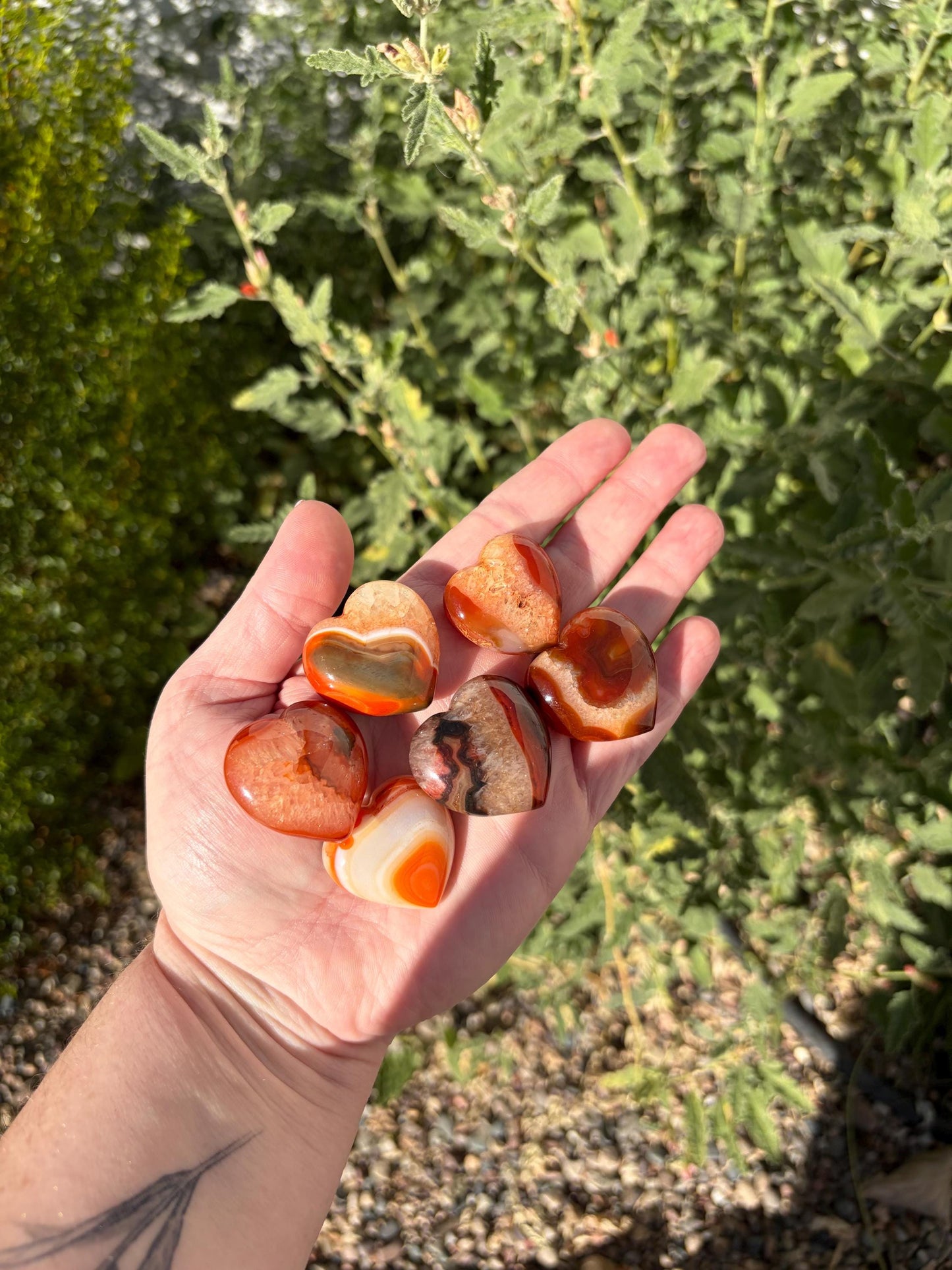 Polished Carnelian Heart Intuitively Chosen