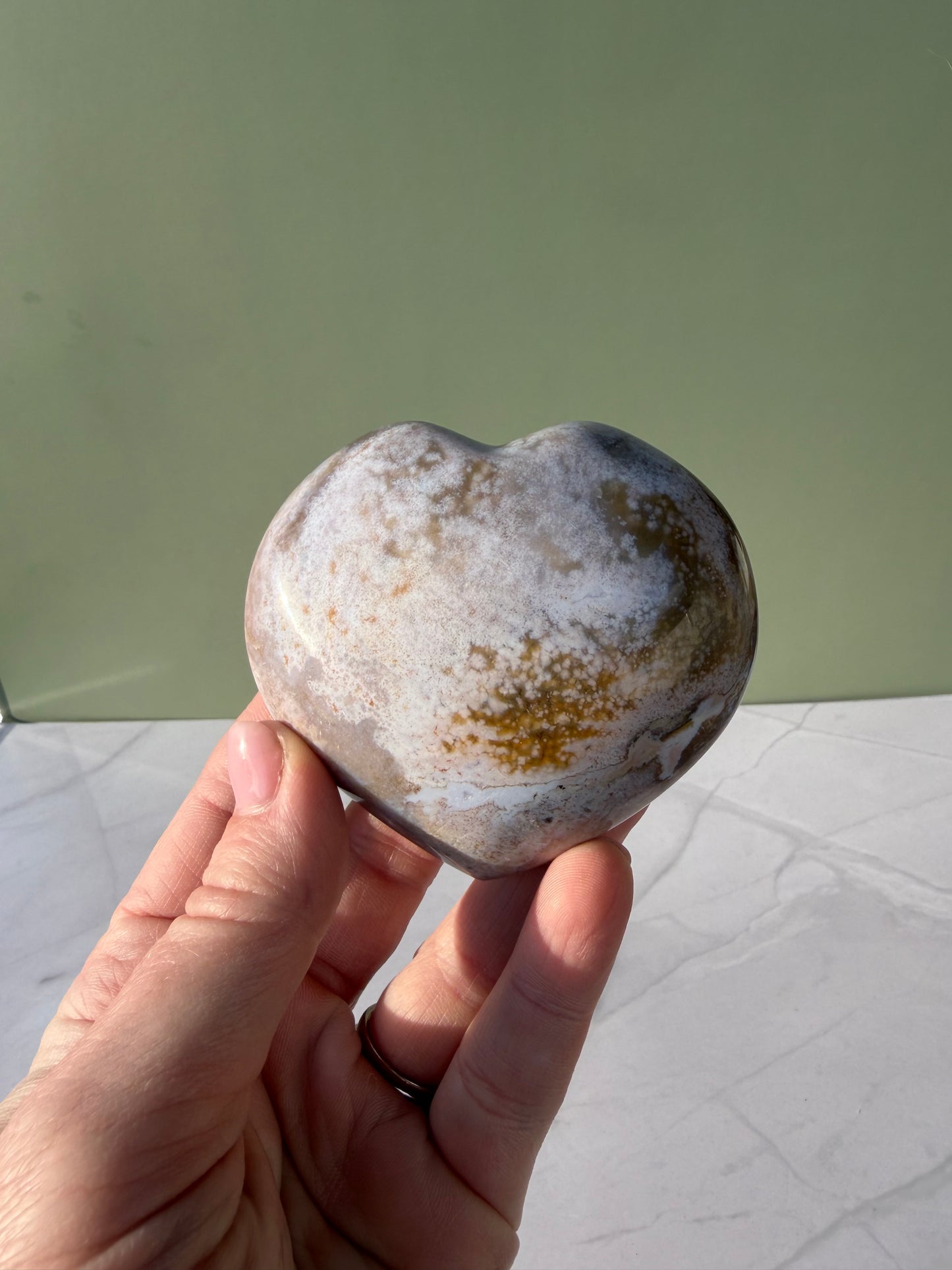 Sea Jasper Heart