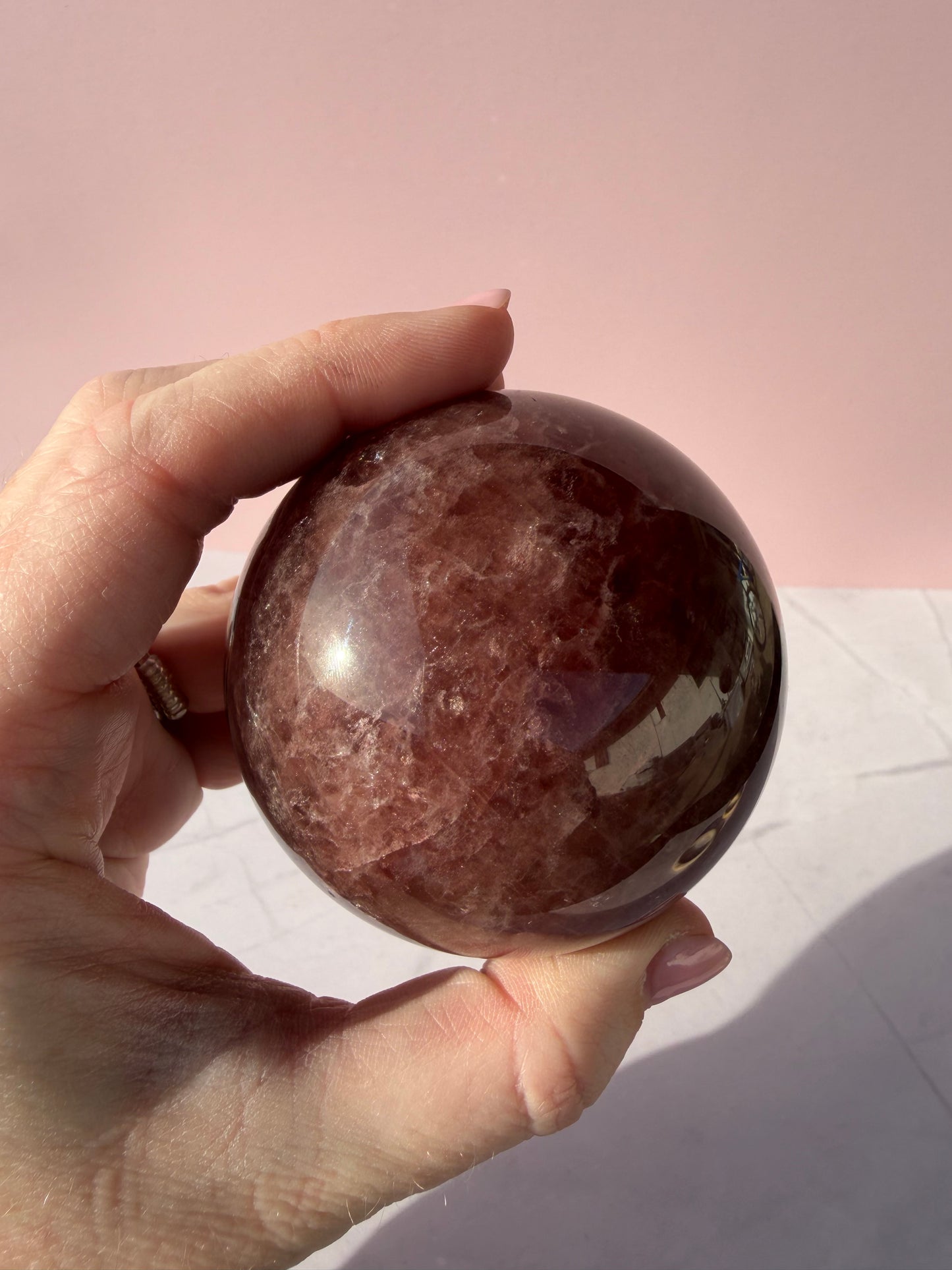 Strawberry Quartz Sphere