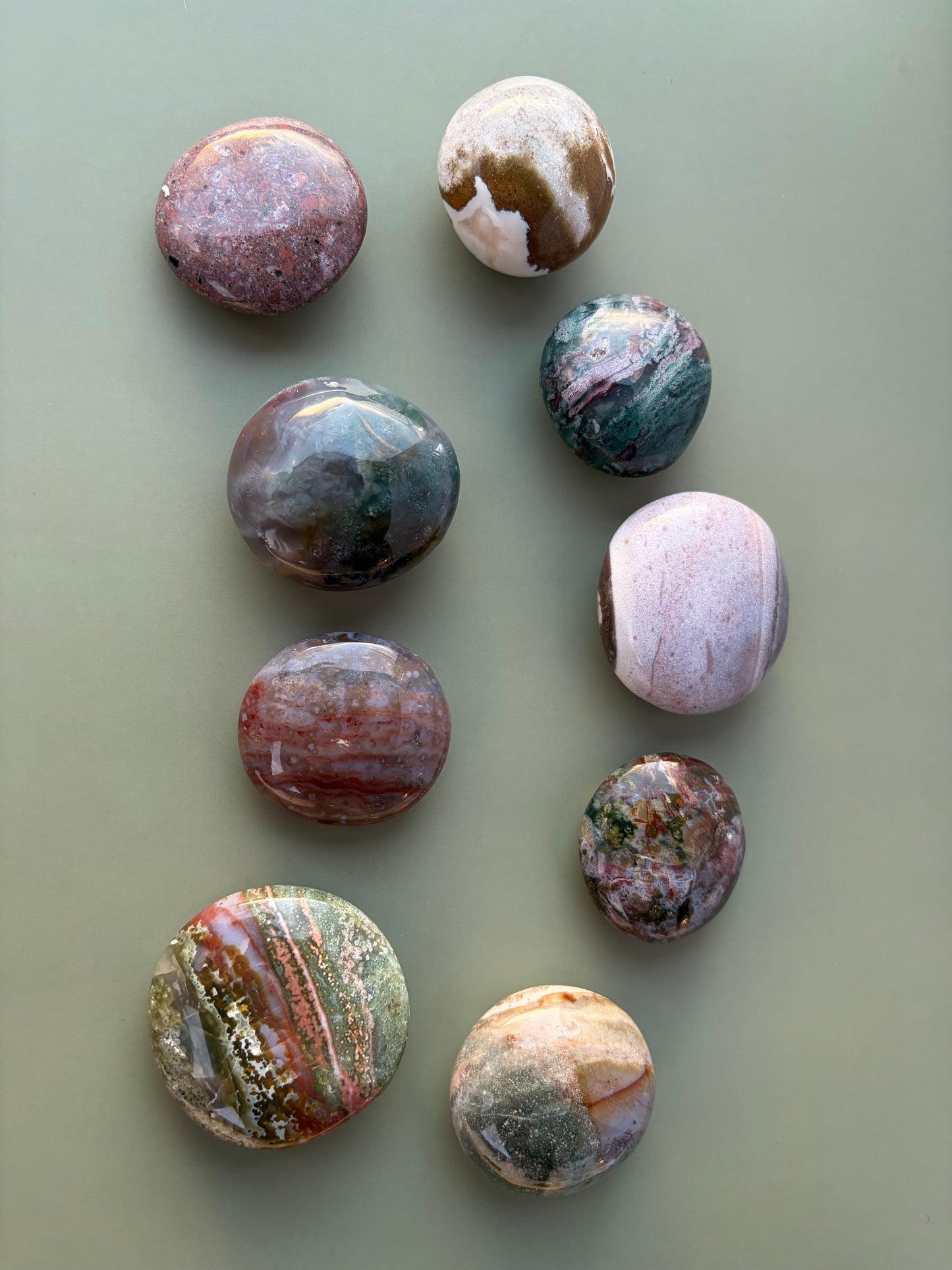 Sea Jasper Palm Stone Choose Your Own