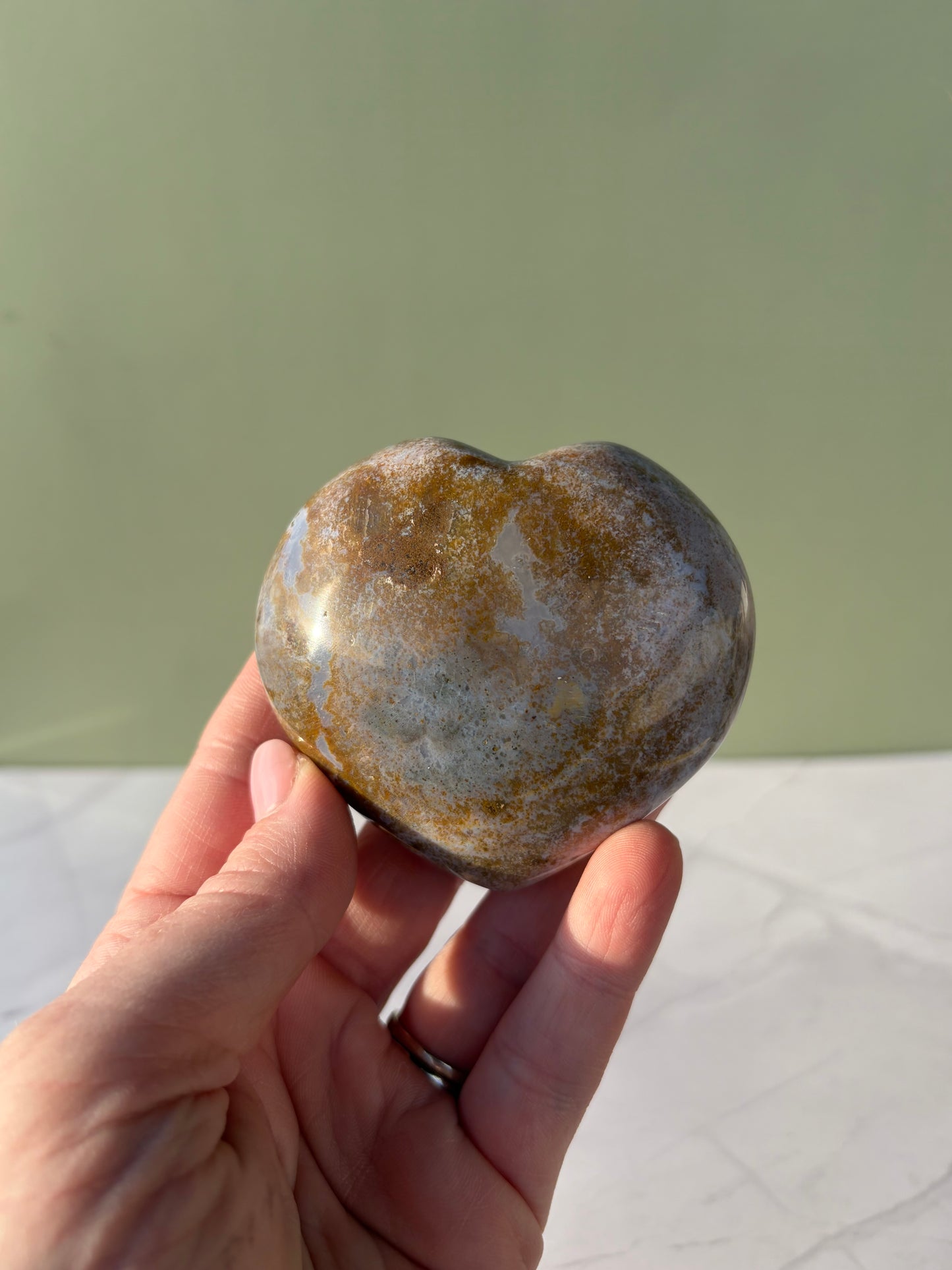 Sea Jasper Heart