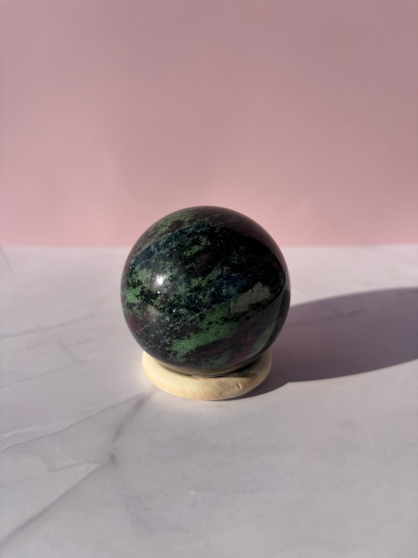 Ruby in Zoisite Sphere