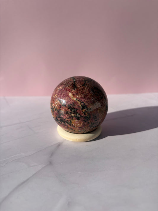 Rhodonite Sphere