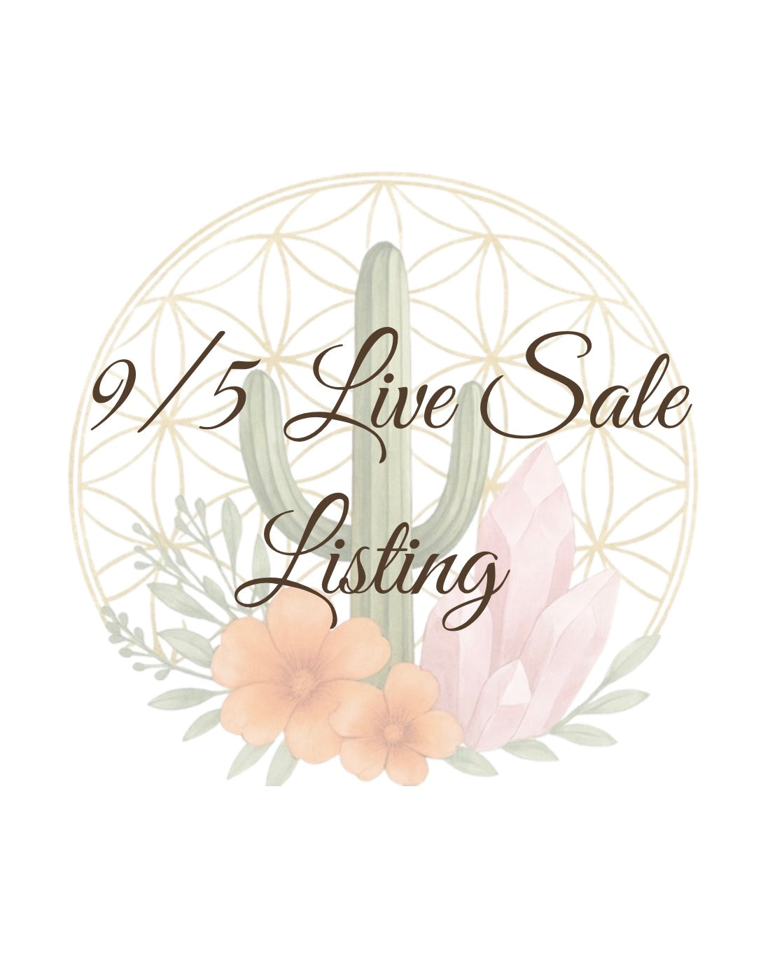 9/5 Live Sale Listing for @aftoncrystalco