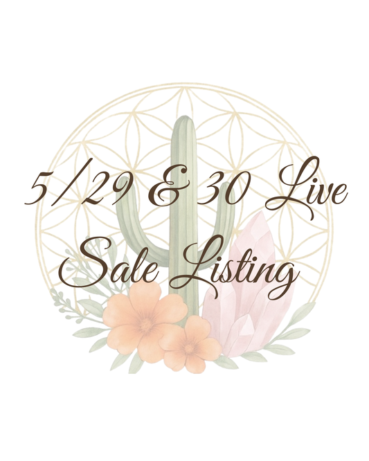 May 29/30 Live Sale Listing for @KelBoBell